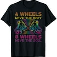 thumbnail image 1 of Cool Roller Skating Skate Girl 1970S Retro T-Shirt, 1 of 4