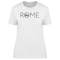 thumbnail image 1 of Cool Rome Quote Colosseum Doodle T-Shirt Women -Image by Shutterstock, Female Large, 1 of 2