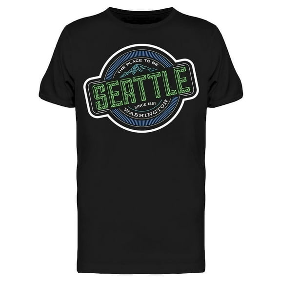 Cool Round . Seattle T-Shirt Men -Image by Shutterstock, Male Small