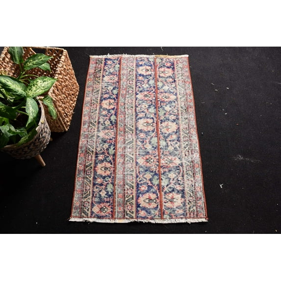 Cool Rug, Colorful Rugs, Art Rug, 2x3.2 ft Small Rugs, Turkish Rug, Vintage Rug
