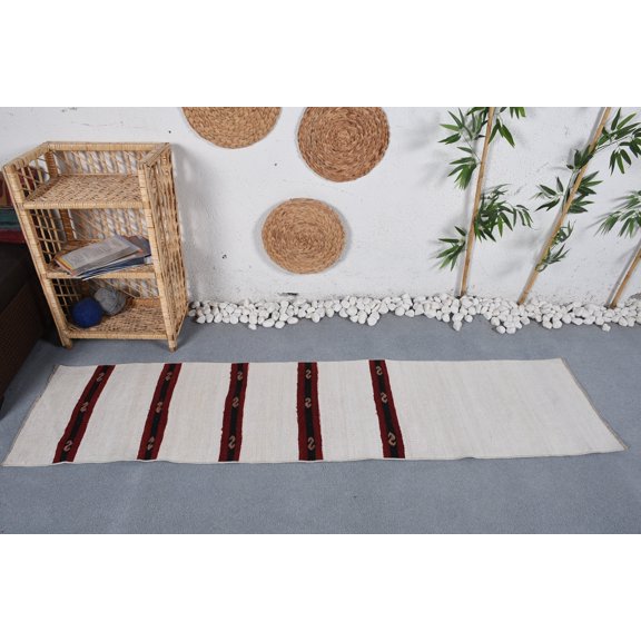 Cool Rug, Vintage Rug, Home Decor Rugs, Turkish Rug, 1.7x7 ft Runner Rug