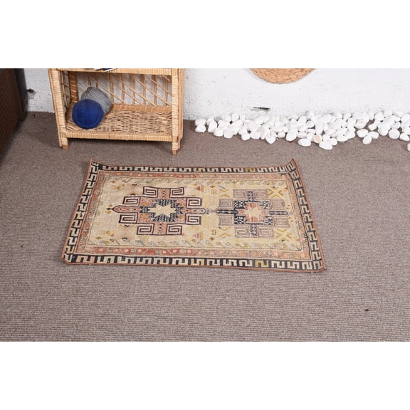 Cool Rug, Wool Rug, Turkish Rugs, 2.1x2.9 ft Small Rug, Kilim, Vintage Rugs