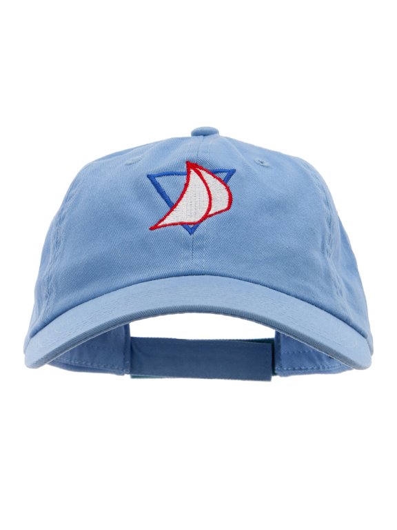 Cool Sailing Embroidered Low Profile Dyed Cotton Twill Cap - Sky Blue OSFM