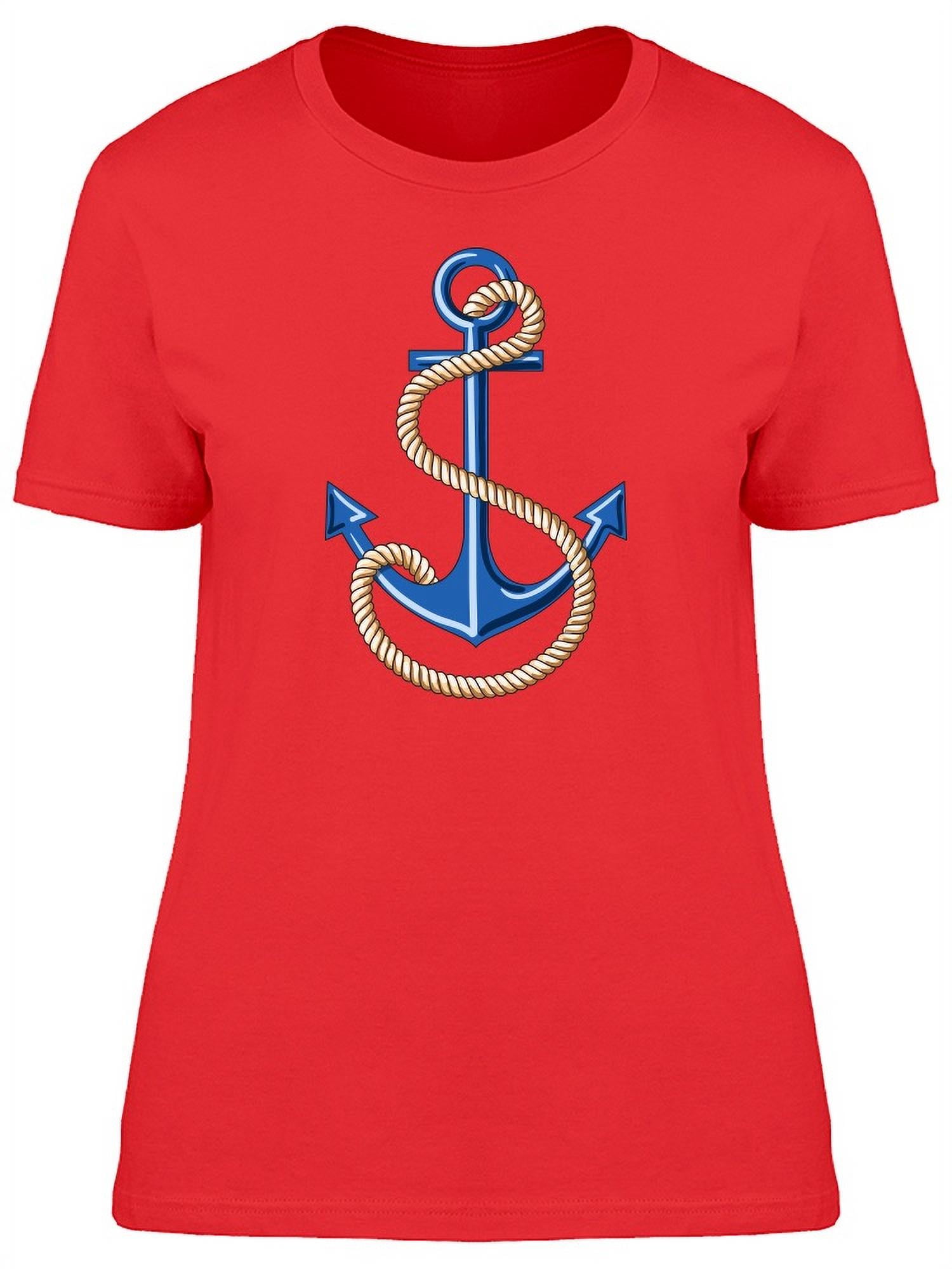 Cool Sailor Anchor Doodle T-Shirt Women -Image by Shutterstock, Female ...