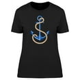 thumbnail image 1 of Cool Sailor Anchor Doodle T-Shirt Women -Image by Shutterstock, Female Large, 1 of 2