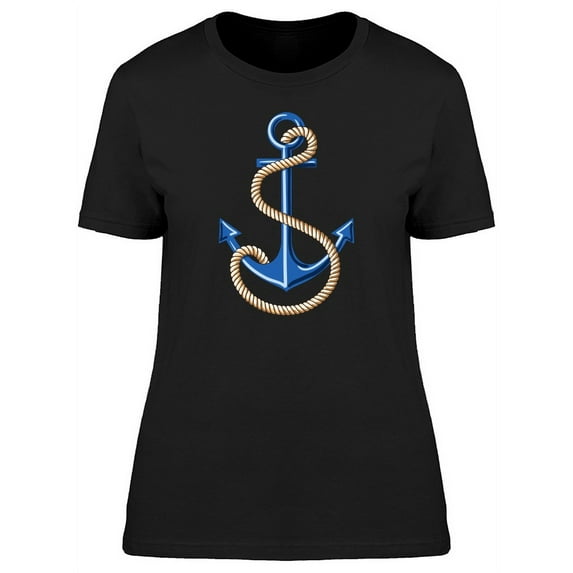 Cool Sailor Anchor Doodle T-Shirt Women -Image by Shutterstock, Female Large