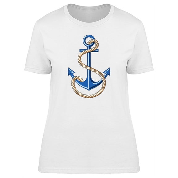 Cool Sailor Anchor Doodle T-Shirt Women -Image by Shutterstock, Female Small