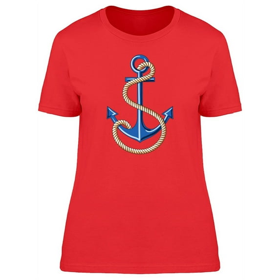 Cool Sailor Anchor Doodle T-Shirt Women -Image by Shutterstock, Female x-Large