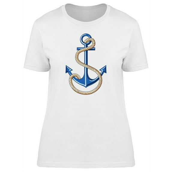 Cool Sailor Anchor Doodle T-Shirt Women -Image by Shutterstock, Female x-Large