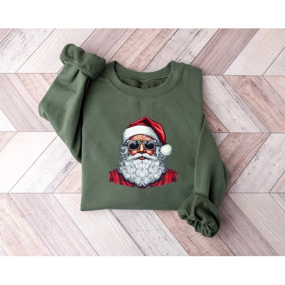 Cool Santa Women Men Graphic Sweatshirt - Walmart.com