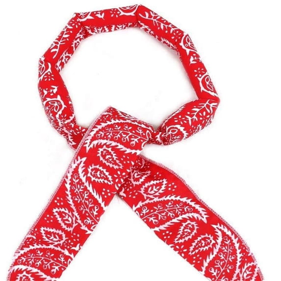 Cool Scarf Neck Wrap, Reusable Cool Summer Ice Scarf, Cooling Headband Wristband for Yoga Sport Running Camping,1Pack Red