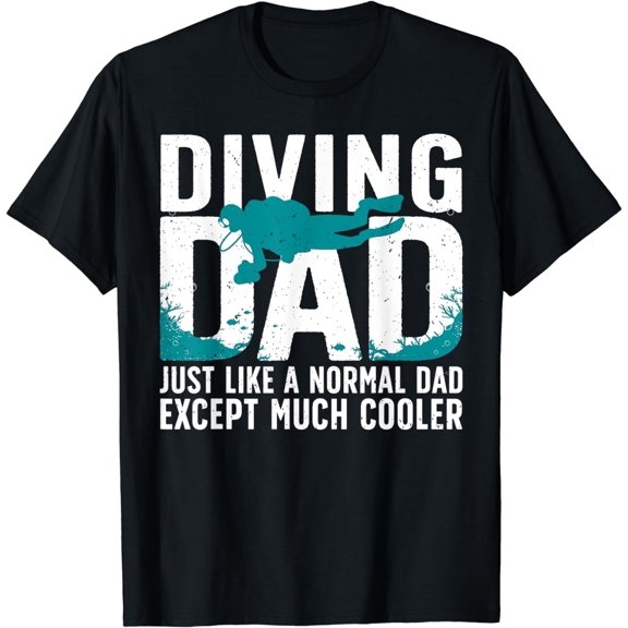 Cool Scuba Diving For Dad Men Ocean Scuba Diver Instructor T-Shirt