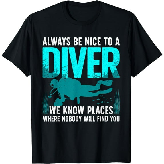 Cool Scuba Diving For Men Women Open Water Ocean Diver Lover T-Shirt
