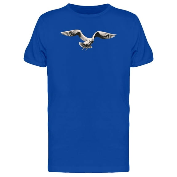 Cool Seagull Flying Sketch T-Shirt Men -Image by Shutterstock, Male Medium