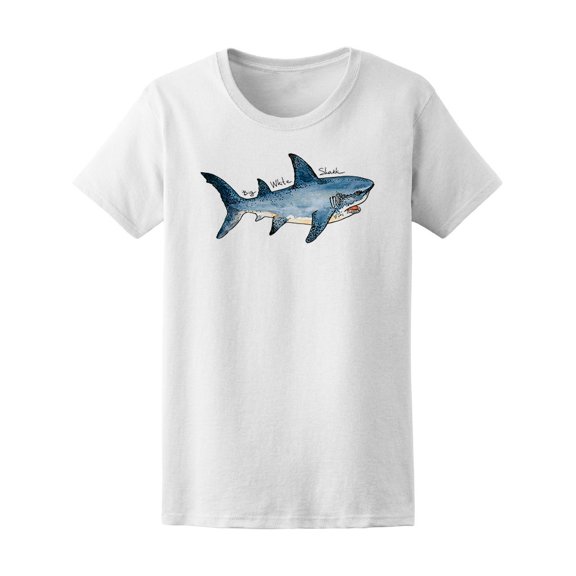 Cool Sealife Animal Tough Shark T-Shirt Men -Image by Shutterstock, Male Medium