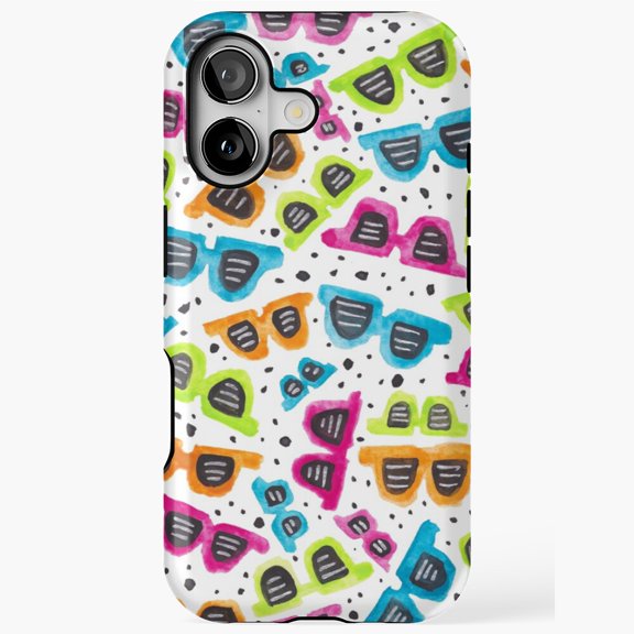 Cool Shades Sunglasses Pattern Design Phone Case with iPhone 17 to 11 Pro Max
