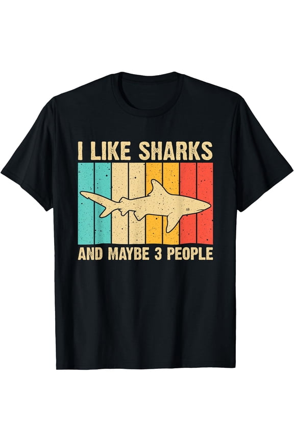 Cool Shark Art For Men Women Kids Shark Related Shark Lover T-Shirt
