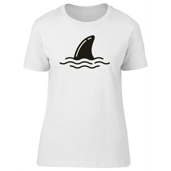Cool Shark, Dolphin Fin T-Shirt Women -Image by Shutterstock, Female XX-Large