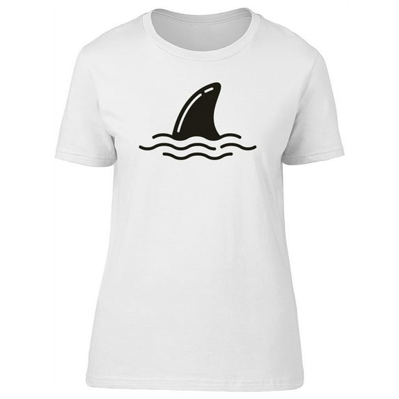 Cool Shark, Dolphin Fin T-Shirt Women -Image by Shutterstock, Female x-Large