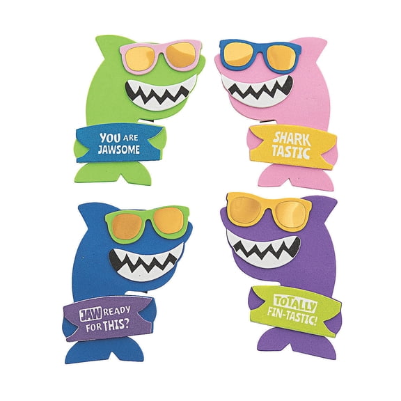 Cool Shark Magnet Craft Kit, Kid's Activities, Makes 12