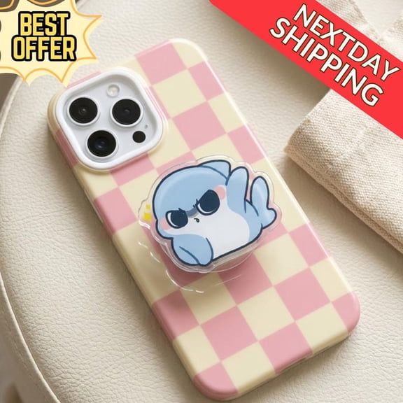 Cool Shark Magnetic Phone Grip Kawaii Shark Magsafe Phone Holder, Fun PopGrip for Teens, Kids, and Shark Lovers