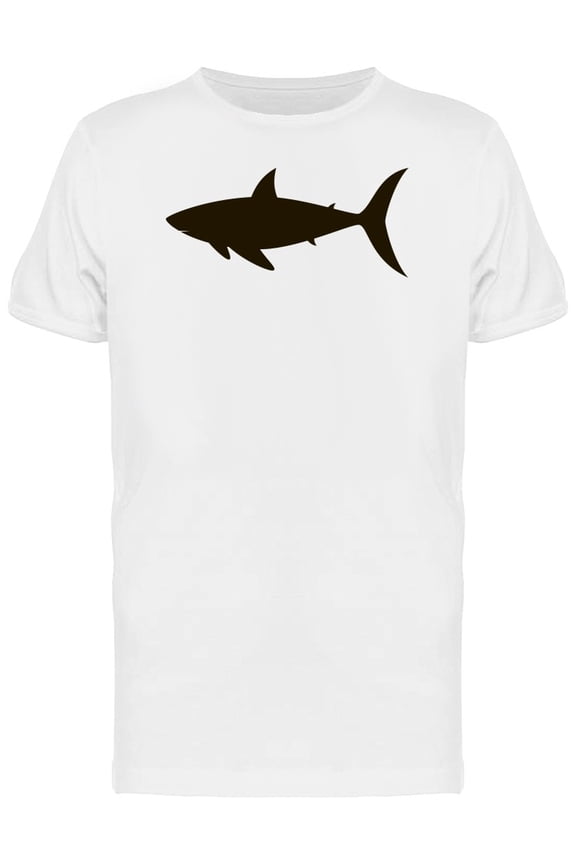 Cool Shark Silhouette T-Shirt Men -Image by Shutterstock, Male x-Large