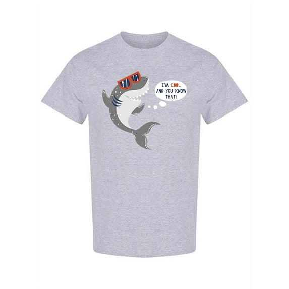 Cool Shark T-Shirt Men -Image by Shutterstock, Male 3X-Large