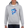 thumbnail image 1 of Cool Shark W Jetpack Hoodie Juniors -Image by Shutterstock,  Medium, 1 of 4