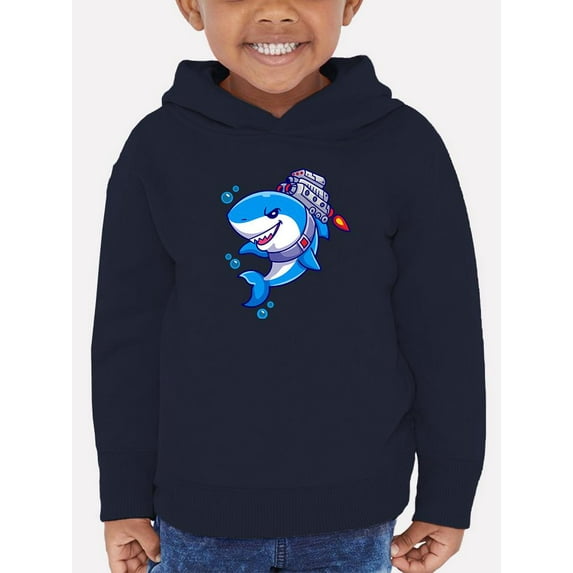 Cool Shark W Jetpack Hoodie Toddler -Image by Shutterstock, 4 Toddler