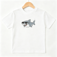 thumbnail image 1 of Cool Shark Wearing Sunglasses Ocean Boys Graphic Tee, Summer 100% Cotton Kids Short Sleeve T-Shirt 4-13Y, 1 of 5