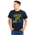 thumbnail image 1 of Cool Shock and Awesome Attitude Men's Big & Tall Crewneck Graphic Tee Brisco Brands 2X, 1 of 5