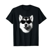 Cool Siberian Husky T Shirt Gift for Men Women