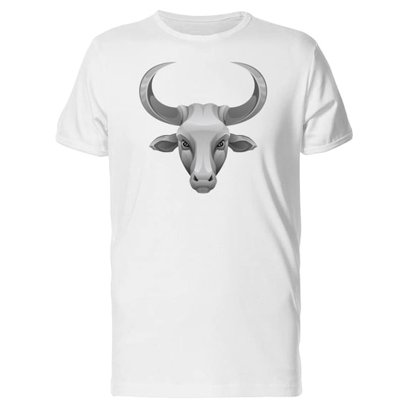 Cool Silver Bull Head Tee Men's -Image by Shutterstock
