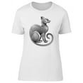 thumbnail image 1 of Cool Silver Cat Doodle T-Shirt Women -Image by Shutterstock, Female XX-Large, 1 of 4