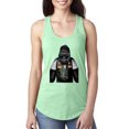 thumbnail image 1 of Cool Silverback Gorilla with Sunglasses and Biker Vest | Womens Animal Lover Jersey Racerback Tank Top, Mint, Small, 1 of 3