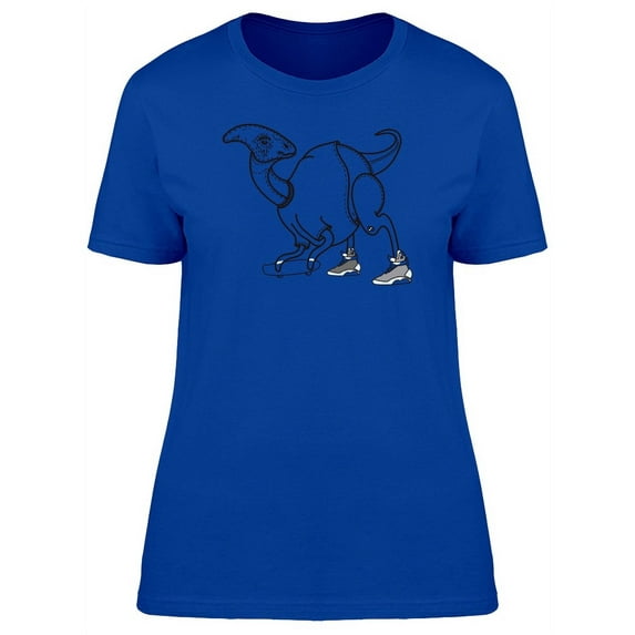 Cool Skateboard Dinosaur T-Shirt Women -Image by Shutterstock, Female Medium