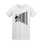 Cool Skater And Skateboard T-Shirt Men -Image by Shutterstock, Male 4X-Large