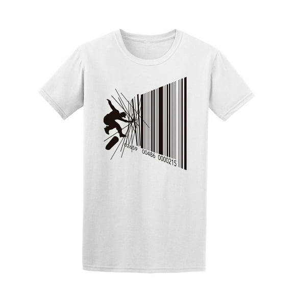 Cool Skater And Skateboard Tee Men's -Image by Shutterstock