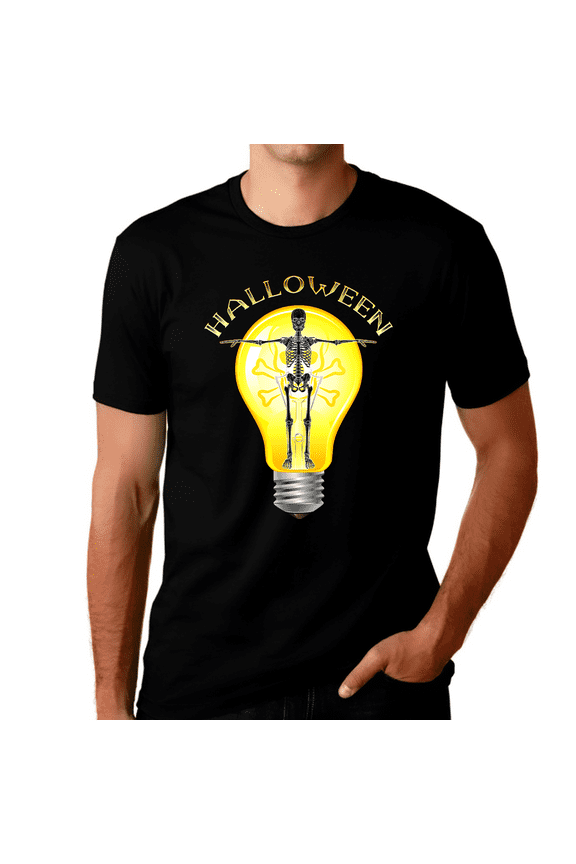 Cool Skeleton Shirt Halloween Shirts for Men Halloween Clothes for Men Mens Skull Shirt