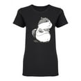 thumbnail image 1 of Cool Sketch Of A Hamster Shaped Tee Women's -Image by Shutterstock, 1 of 2