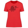 thumbnail image 1 of Cool Sketch Of A Rose T-Shirt Women -Image by Shutterstock, Female Large, 1 of 2