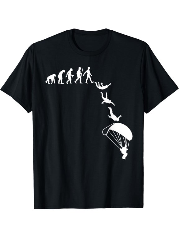 Cool Skydive Design For Men Women Skydiver Skydiving Lovers T-Shirt men and women can wear, black, white, gifts