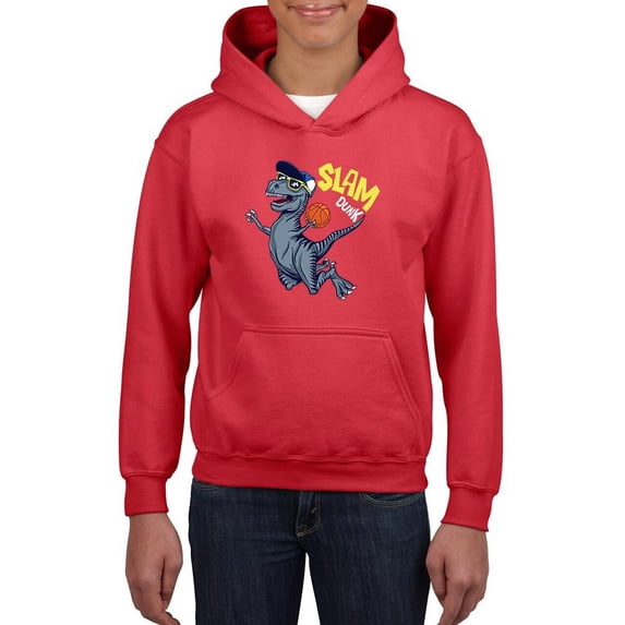 Cool Slam Dunkink Dino Hoodie Juniors -Image by Shutterstock, Small