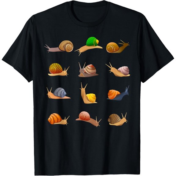 Cool Snail Design For Men Women Insect Animal Snail Lover T-Shirt