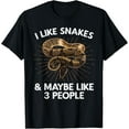 thumbnail image 1 of Cool Snake Art For Men Women Ball Python Rattlesnake Reptile T-Shirt, 1 of 4