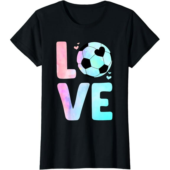 Cool Soccer Art For Women Girls Toddler Themed Soccer Player T-Shirt
