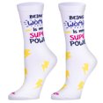 thumbnail image 1 of Cool Socks – Catch Flights, Not Feelings  Novelty Crew Socks – Size Medium – Men’s 6–8 / Women’s, 1 of 5
