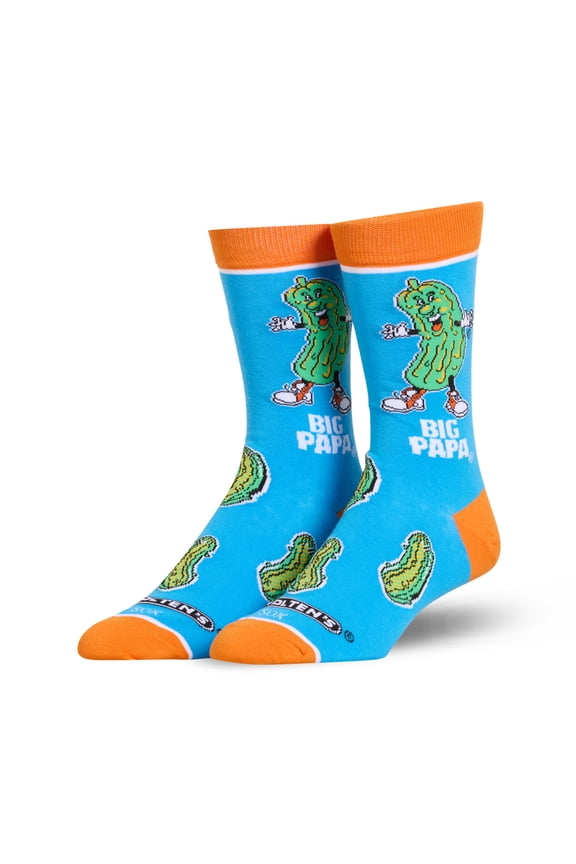 Cool Socks Van Holten's Big Papa Pickle Crew Socks Size Large for Men & Women Bold Fatherhood