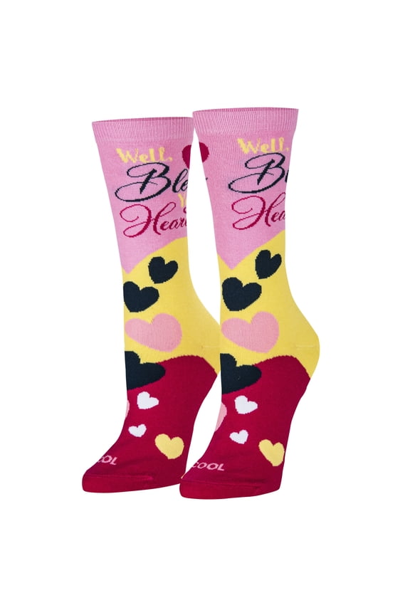Cool Socks – Bless Your Heart Novelty Crew Socks – Size Medium – Men’s 6–8 / Women’s 7–10 – Comfy