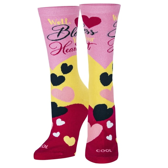 Cool Socks, Bless Your Heart Women's, Fun Novelty Crew Socks